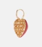 Valentino Cœur Royal VLogo enamel earrings