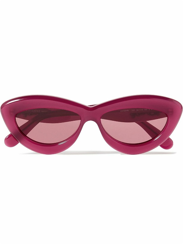 Photo: Loewe - Curvy Cat-Eye Acetate Sunglasses