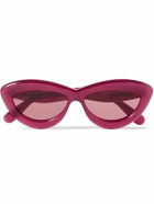 Loewe - Curvy Cat-Eye Acetate Sunglasses