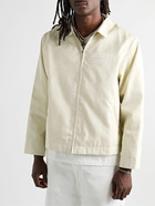 Gallery Dept. - Montecito Logo-Print Cotton-Twill Jacket - White