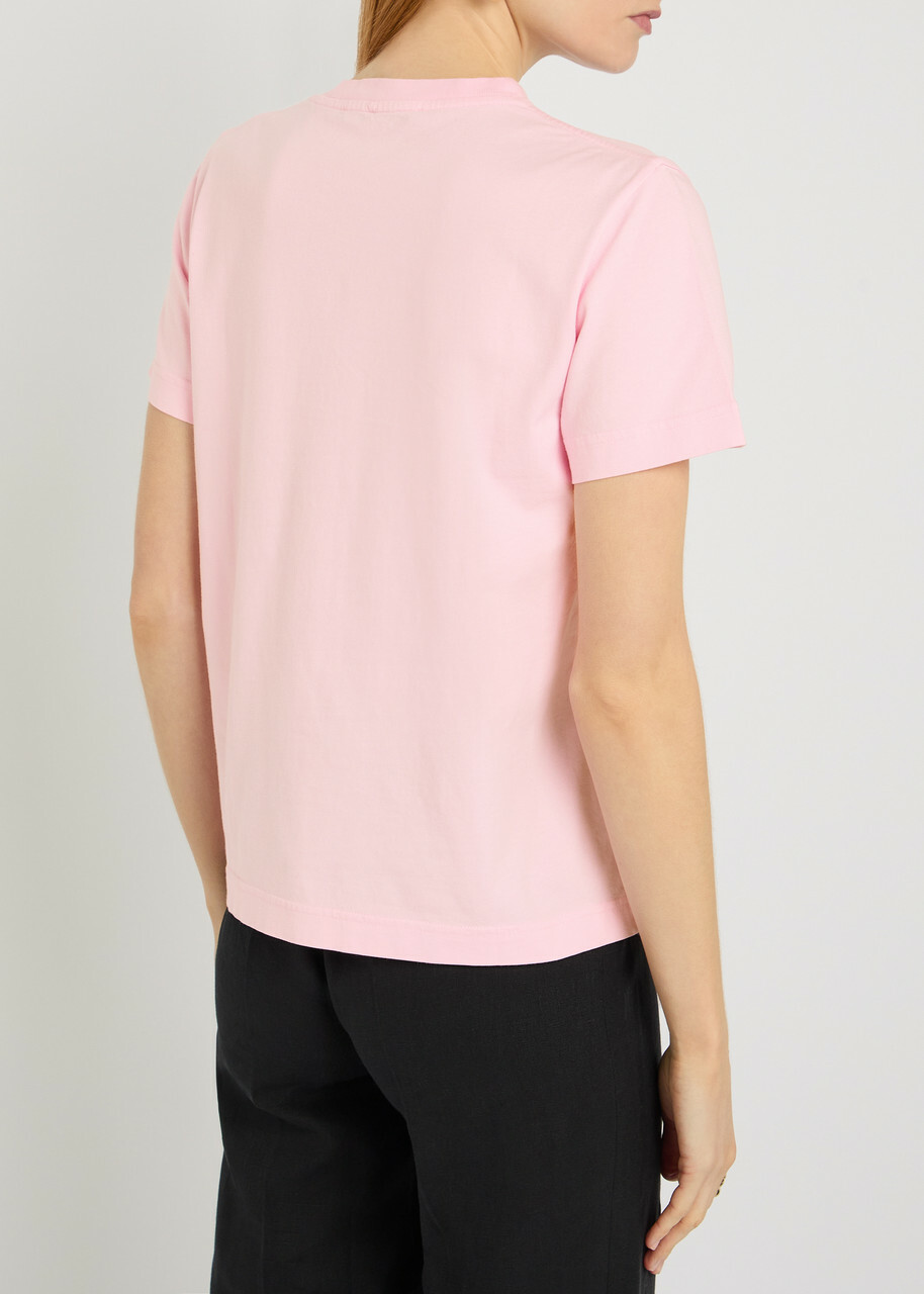 Jacquemus Le T-shirt Gros Grain Logo Cotton T-shirt Pink