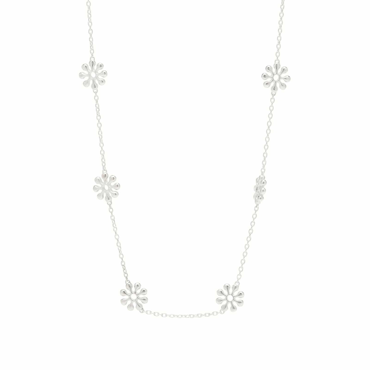 Maple Men's Orbit Chain Necklace in Silver 
