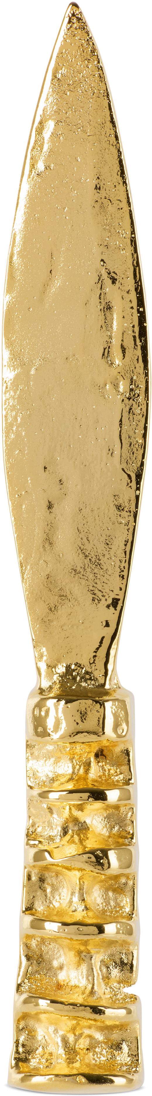 Alighieri SSENSE Exclusive Gold 'The Totemic Devotion' Butter Knife