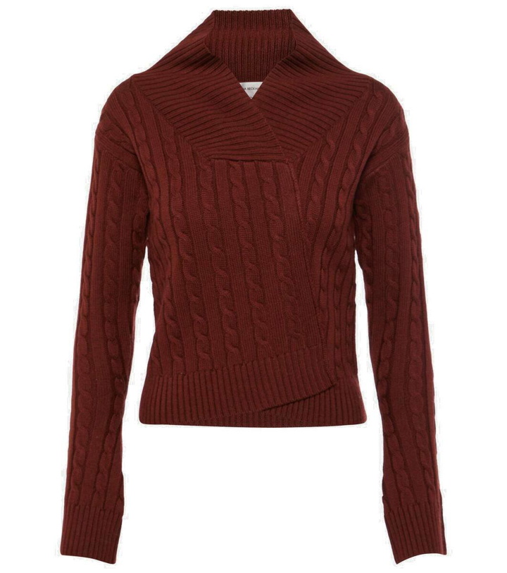 Photo: Victoria Beckham Cable-knit wool cardigan