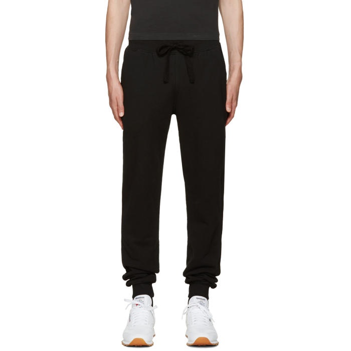 Naked and Famous Denim Black Slim Jogger Lounge Pants Naked and Famous ...