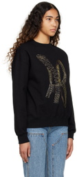 Andersson Bell Black AB Embroidered Sweatshirt