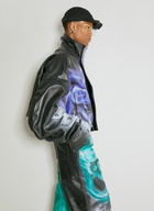 Gerrit Jacob Oversized High Neck Leather Jacket