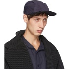 Homme Plisse Issey Miyake Navy and Black Pleated Cap