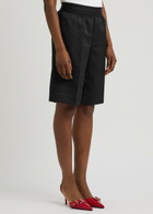 Helmut Lang Logo-jacquard Woven car Shorts Black