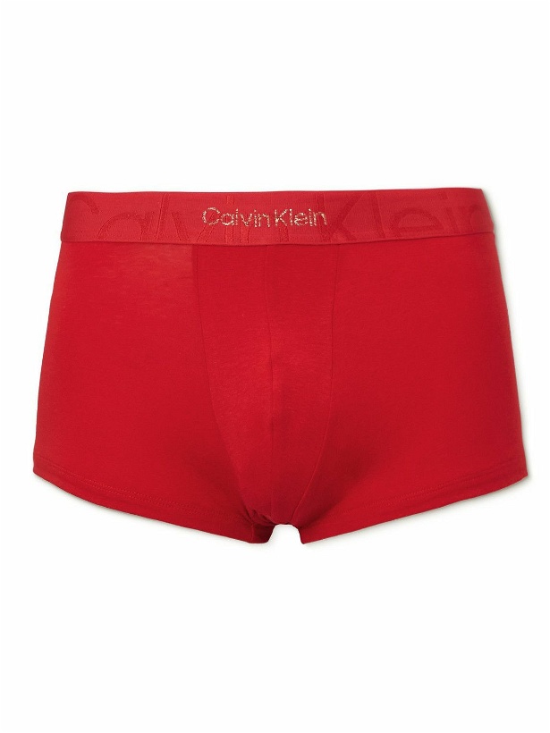 Photo: Calvin Klein Underwear - Icon Stretch-Cotton Boxer Briefs - Red