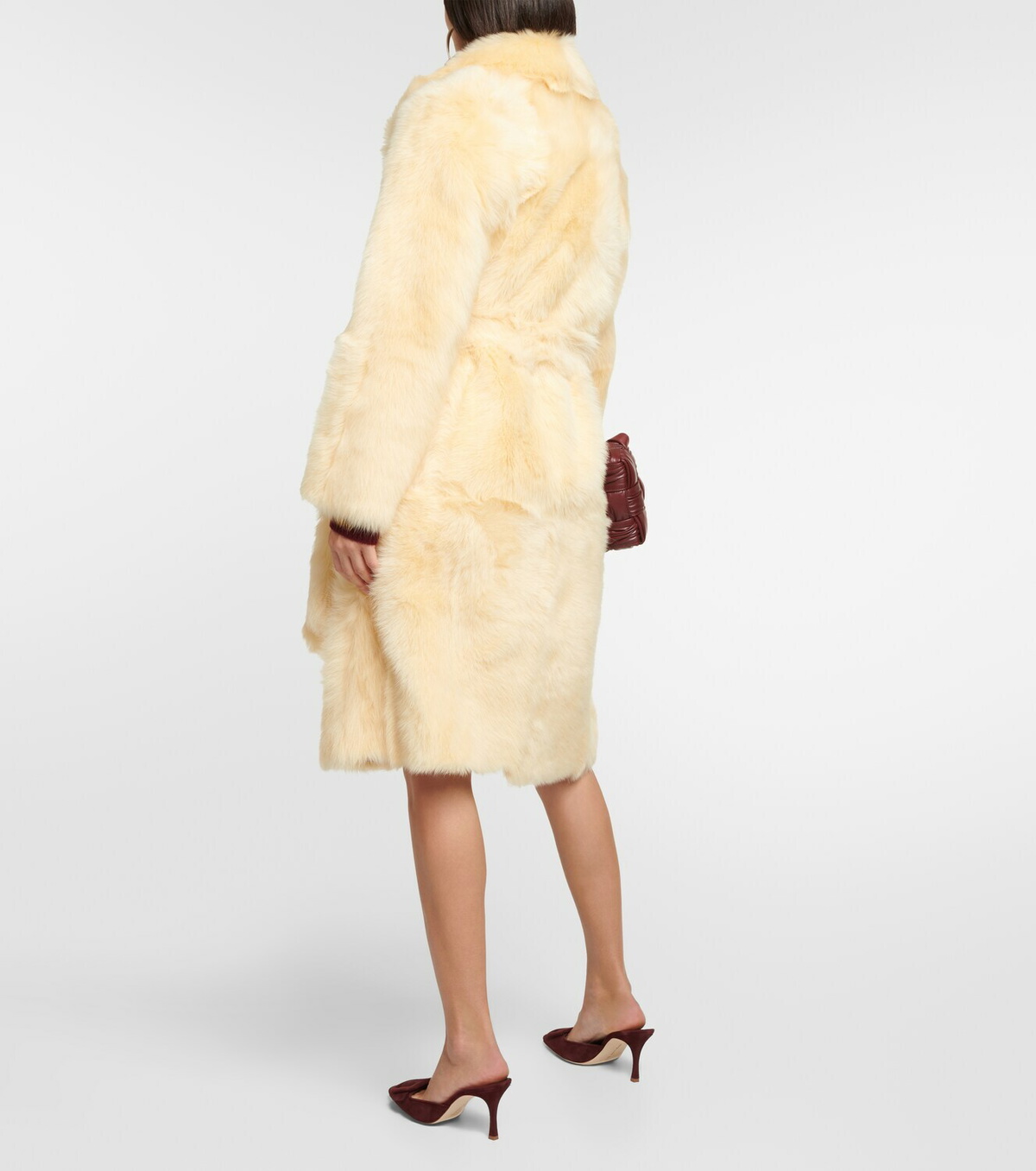 Blancha Shearling wrap coat Blancha