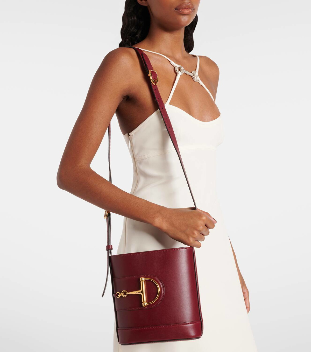 Gucci Gucci 73 Small leather bucket bag