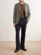 Caruso - Aida Wool and Cashmere-Blend Twill Blazer - Gray