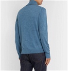 PS Paul Smith - Mélange Merino Wool Half-Zip Sweater - Blue