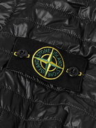 Stone Island - Logo-Appliquéd Padded Shell Hooded Jacket - Black