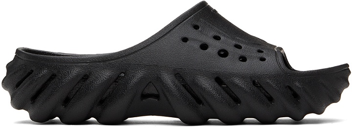 Photo: Crocs Black Echo Slides