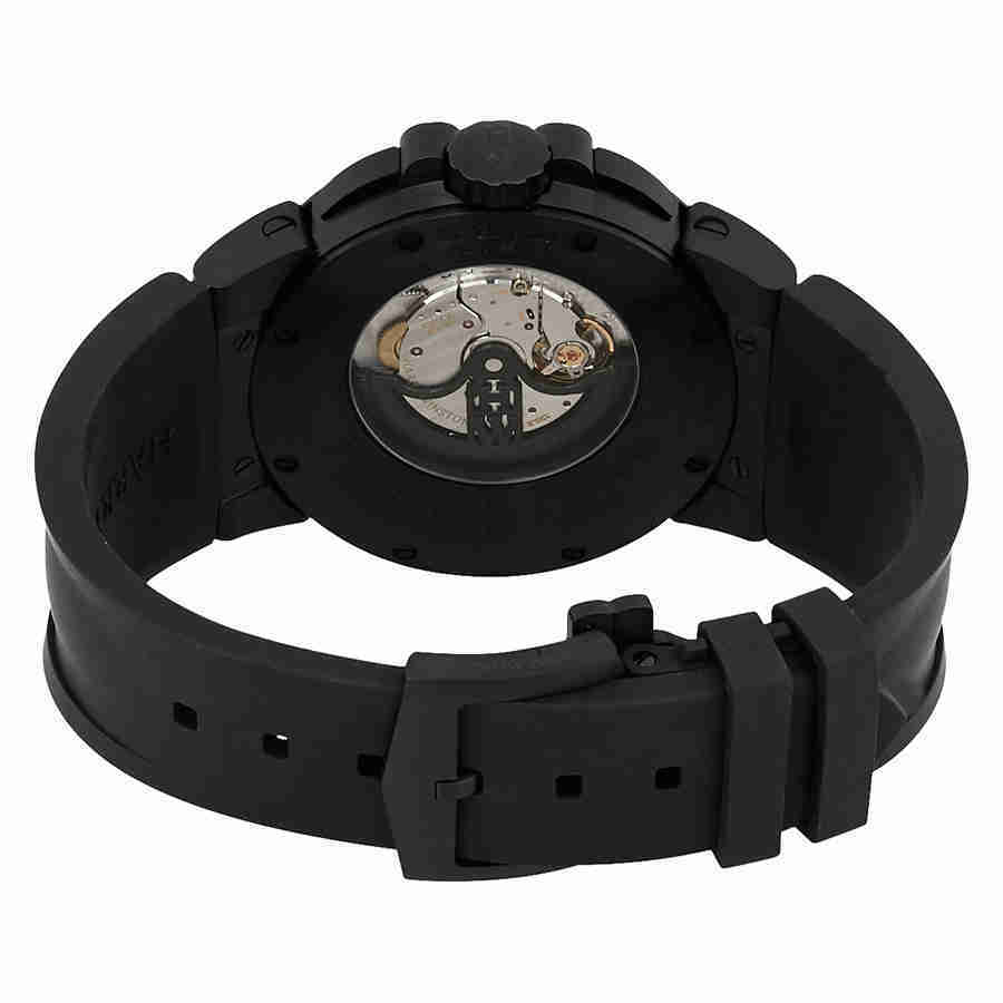 Harry Winston Ocean Dual Time Automatic Black Opalien Dial Mens Watch OCEATZ44ZZ007