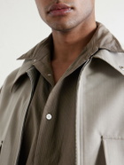 Kaptain Sunshine - Cotton and Silk-Blend Shirt - Brown