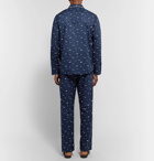 Derek Rose - Nelson 62 Printed Cotton Pyjama Set - Men - Storm blue