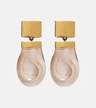 Khaite Keefe 18kt gold-plated drop earrings