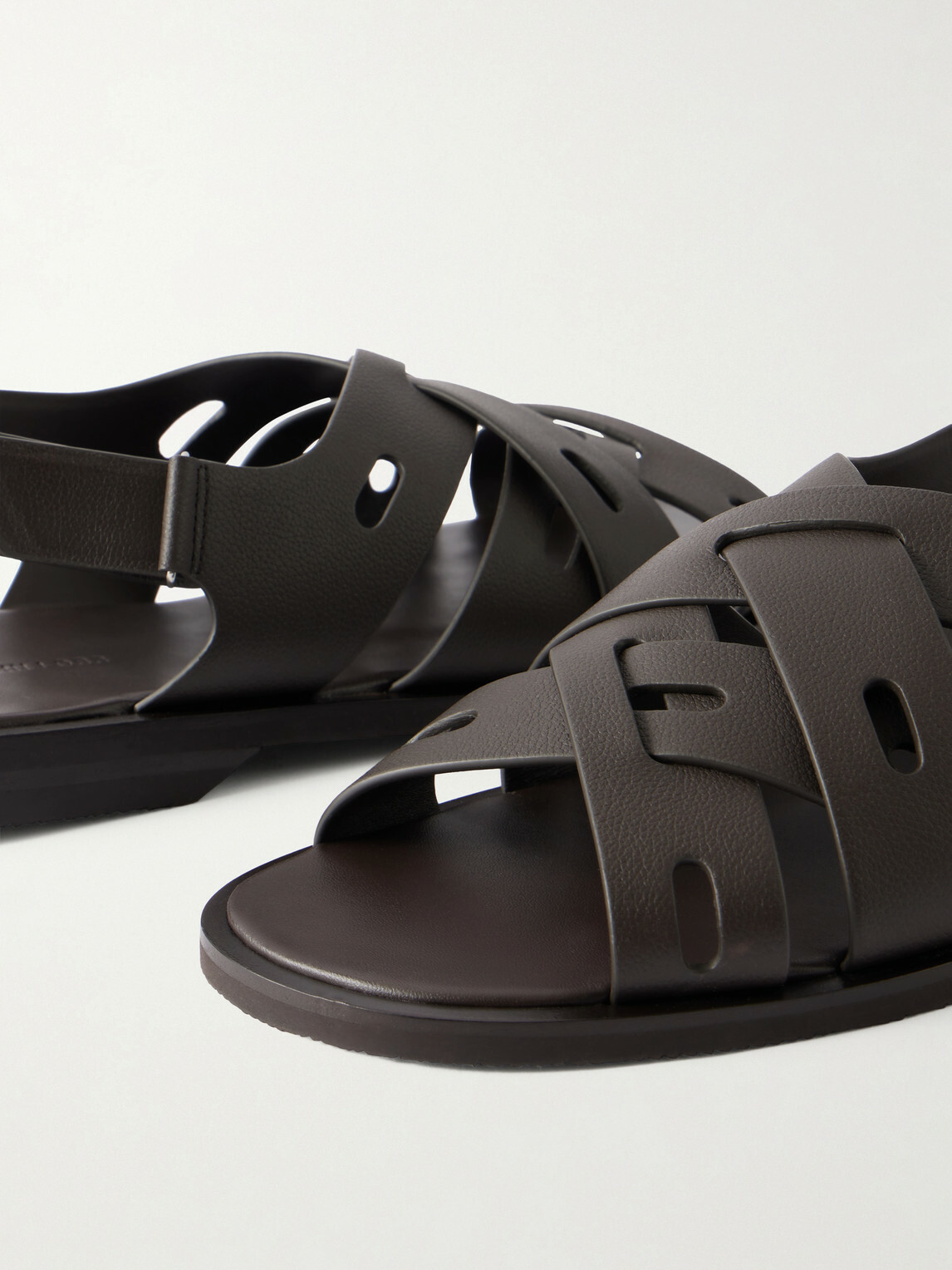 John Lobb - Seaford Full-Grain Leather Sandals - Brown