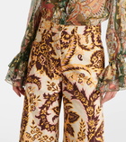 Etro Floral high-rise wide-leg jeans