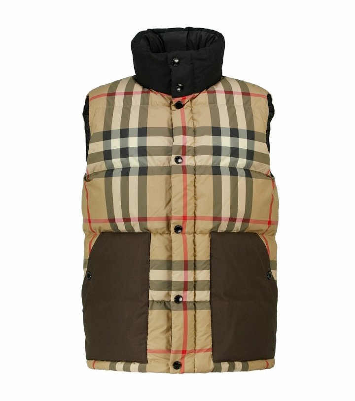 Photo: Burberry - Kenwick checked down vest