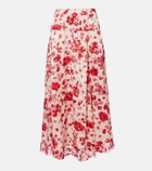 Isabel Marant Hilza floral jacquard maxi skirt