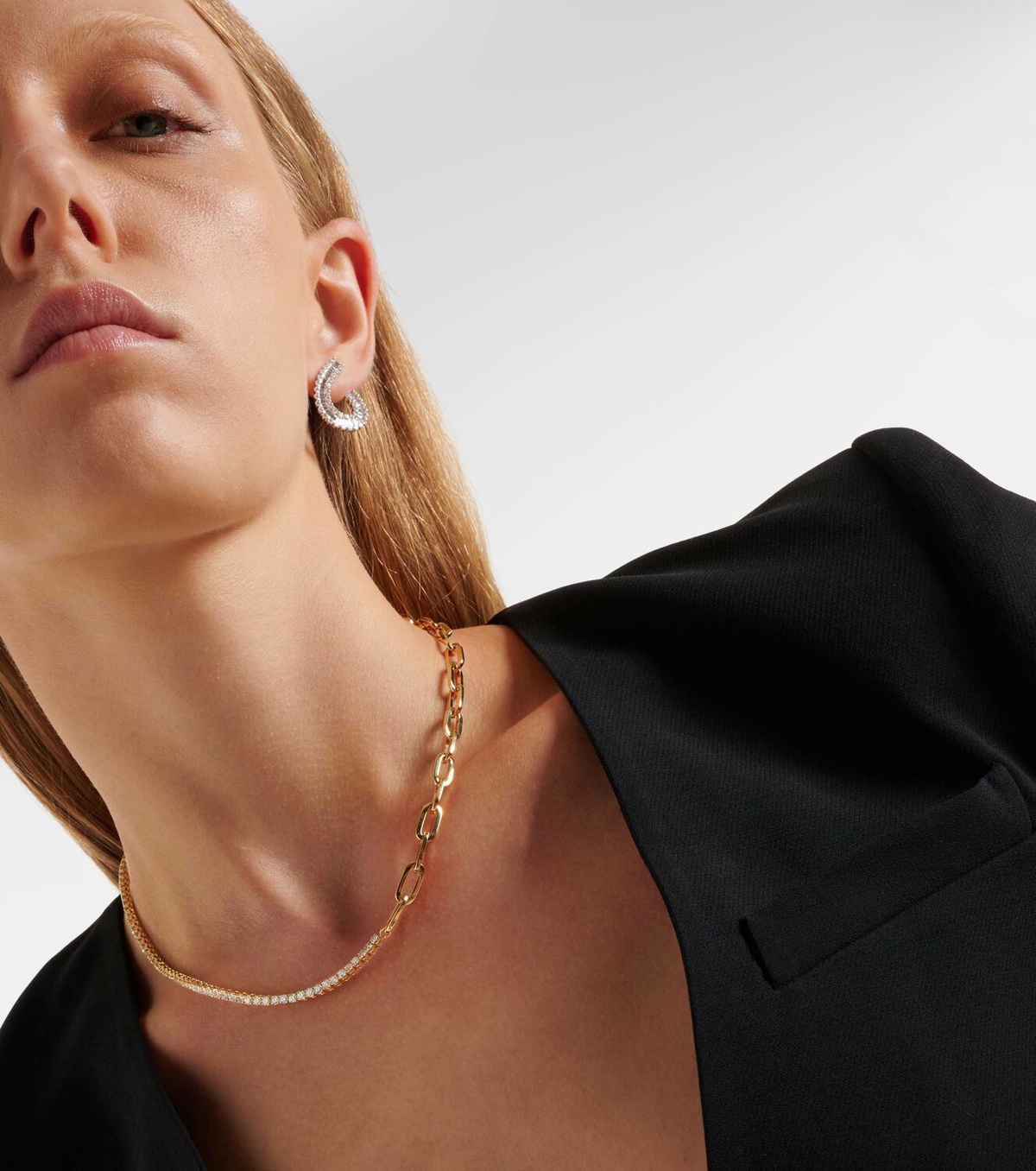 Bucherer Fine Jewellery 18kt gold chain necklace with diamonds