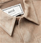 AMI - Suede Overshirt - Neutrals