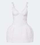 Shushu/Tong Crinkled cotton-blend minidress