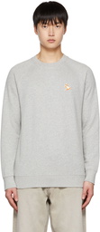 Maison Kitsuné Gray Chillax Fox Sweatshirt