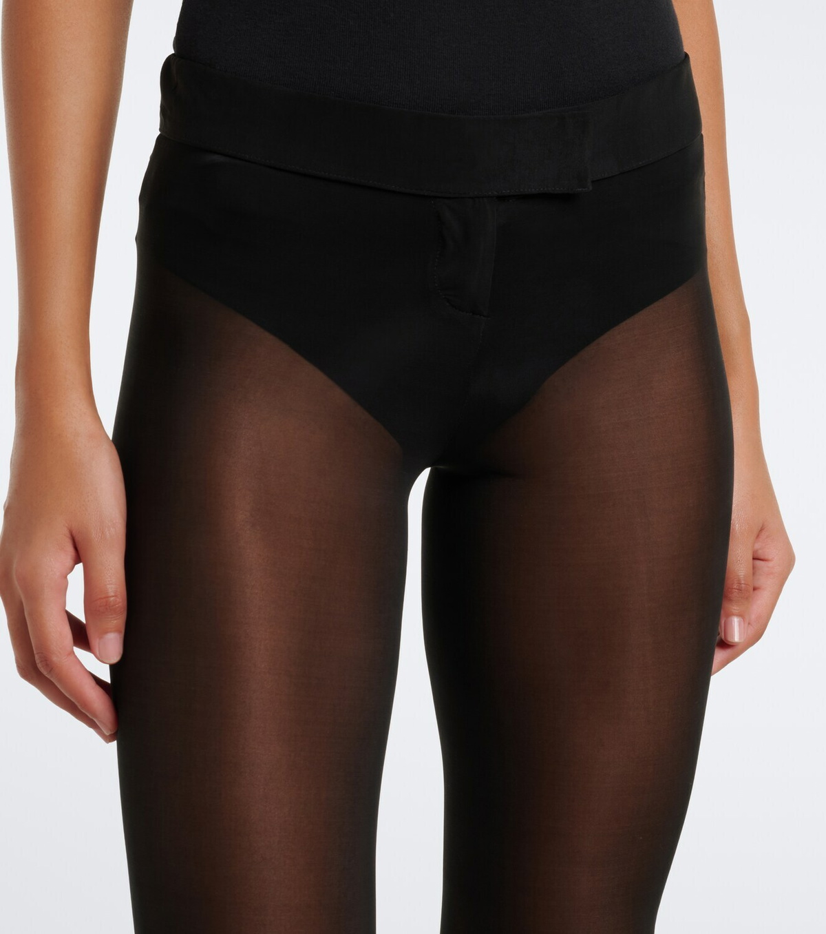 Magda Butrym Sheer capri pants and briefs set