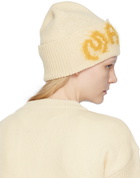 Marni Off-White Intarsia Beanie