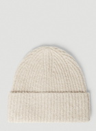 Acne Studios Knit Beanie Hat male Beige