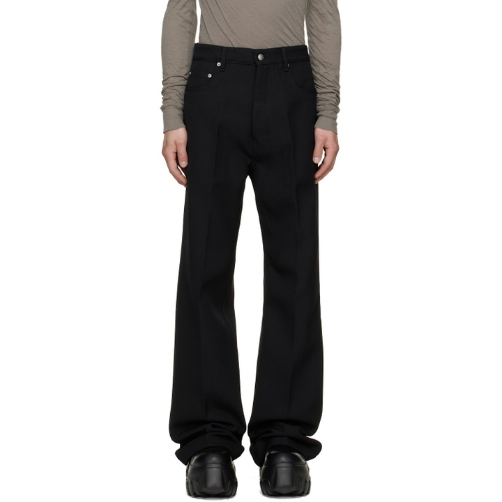Photo: Rick Owens Black Tower Geth Wool Whipcord Jeans