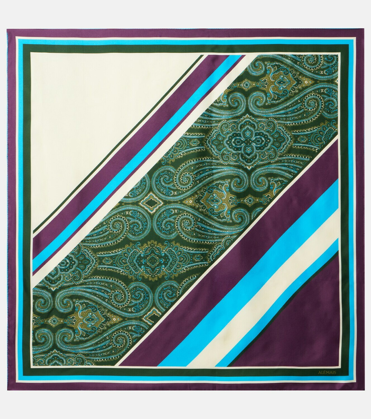Alémais Joni printed silk twill scarf