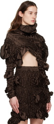 Feben Brown Twist Blouse