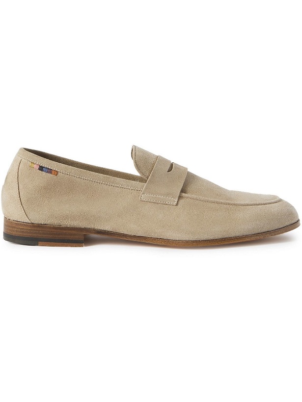 Photo: Paul Smith - Livino Suede Penny Loafers - Neutrals