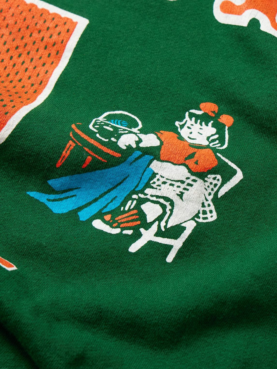 KAPITAL - Printed Cotton-Jersey Sweatshirt