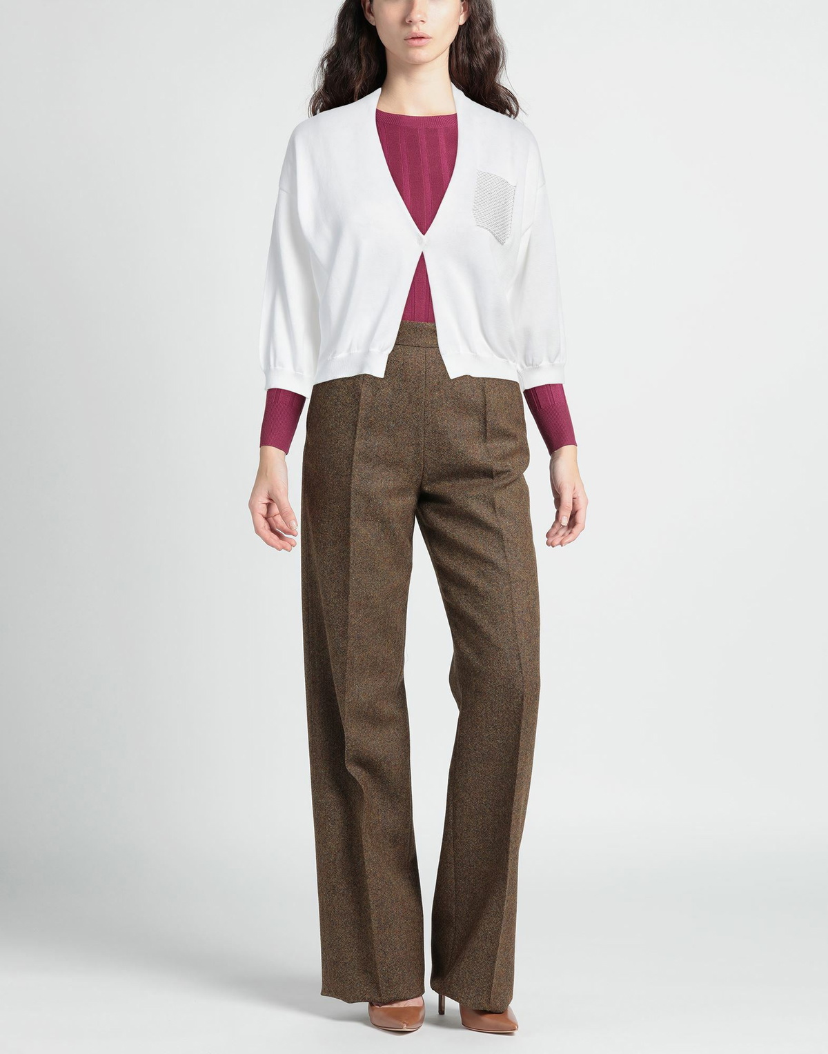 Peserico Womens Cardigan in White