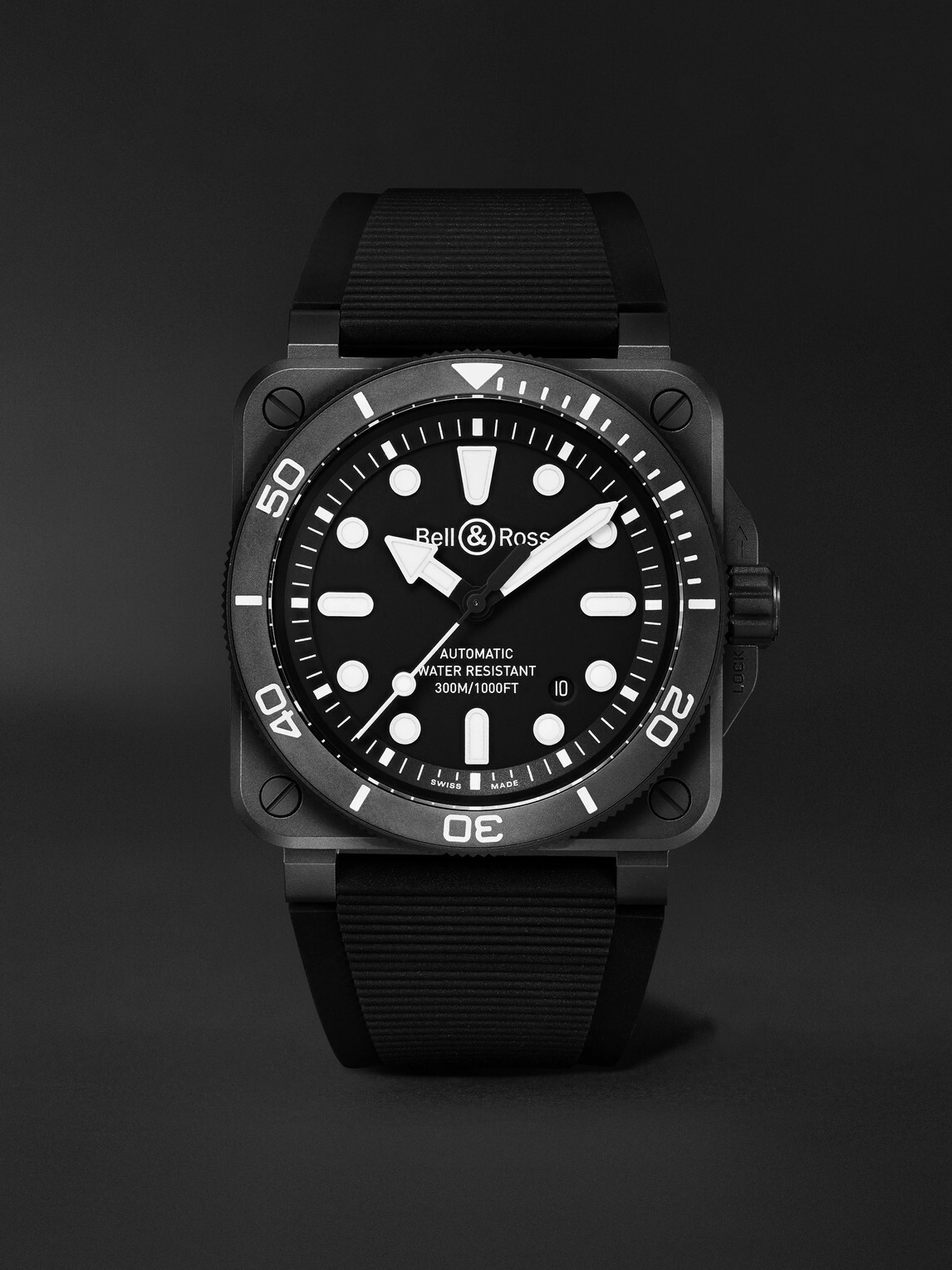 Bell & Ross - BR-03 Diver Automatic Ceramic Watch, Ref. BR03A-D-BL-CE/SRB