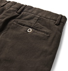 Zanella - Noah Stretch-Cotton Moleskin Trousers - Brown