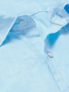 Peter Millar - Coastal Garment-Dyed Linen Shirt - Blue