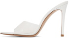 Gianvito Rossi White Elle 105 Heeled Sandals