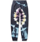 ARIES - No Problemo Headlights Tapered Tie-Dyed Fleece-Back Cotton-Jersey Sweatpants - Multi