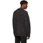 Juun.J Grey Knit Crewneck Sweater