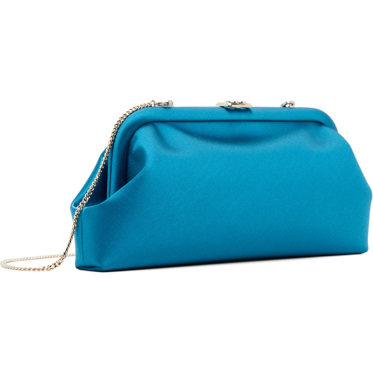 Jimmy Choo Blue Skylar Clutch