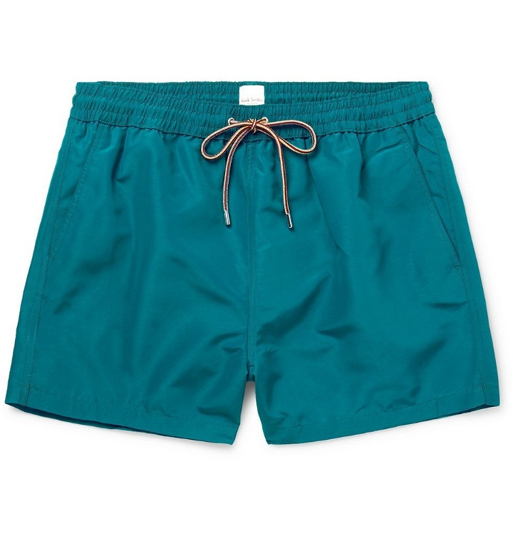Photo: Paul Smith - Short-Length Swim Shorts - Turquoise