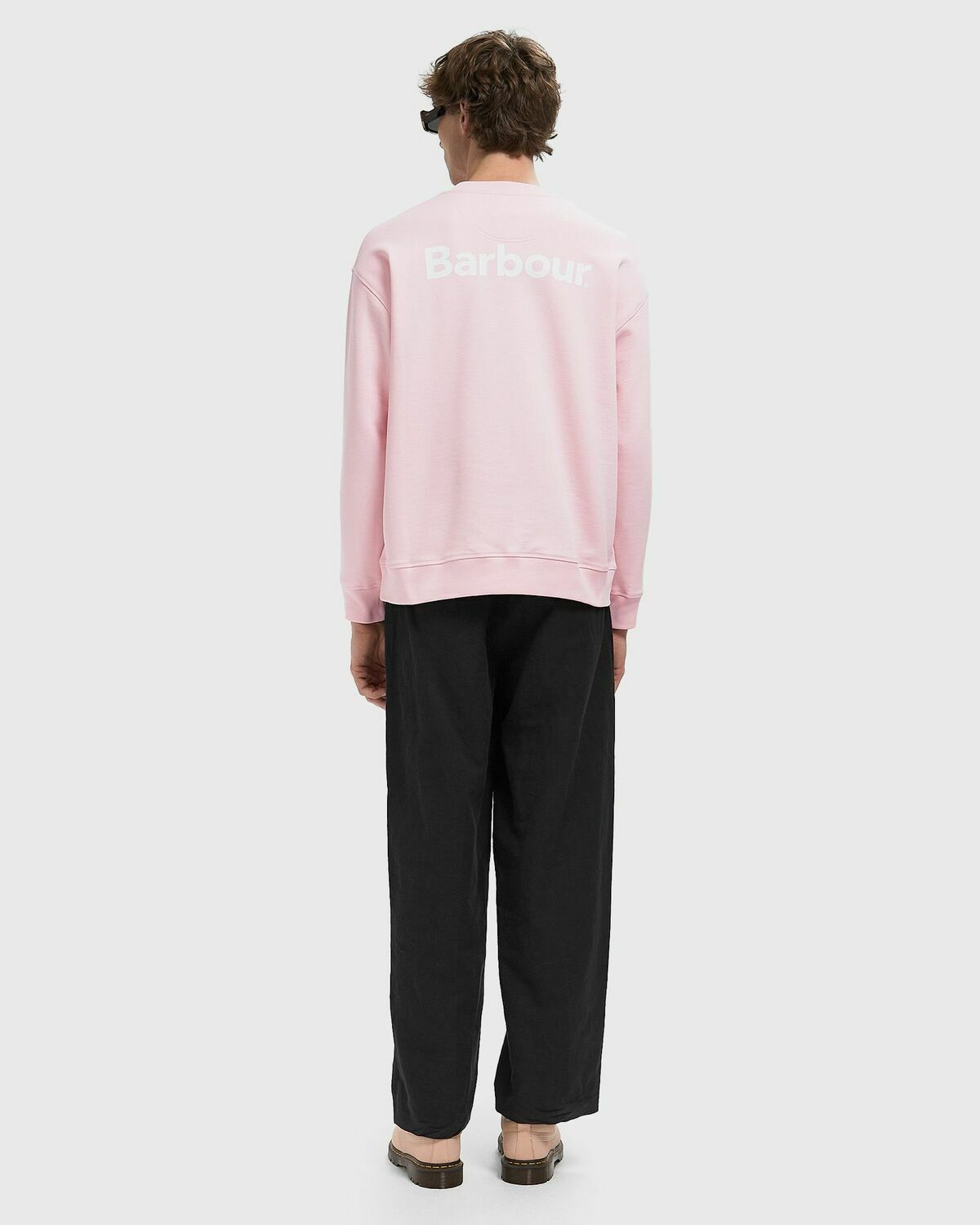 Barbour Nicholas Crew pink Mens Sweatshirt